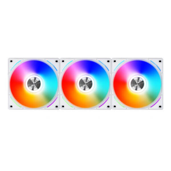 Lian Li UNI Fan AL120 ARGB White 120mm  Cabinet Fan (Triple Pack)